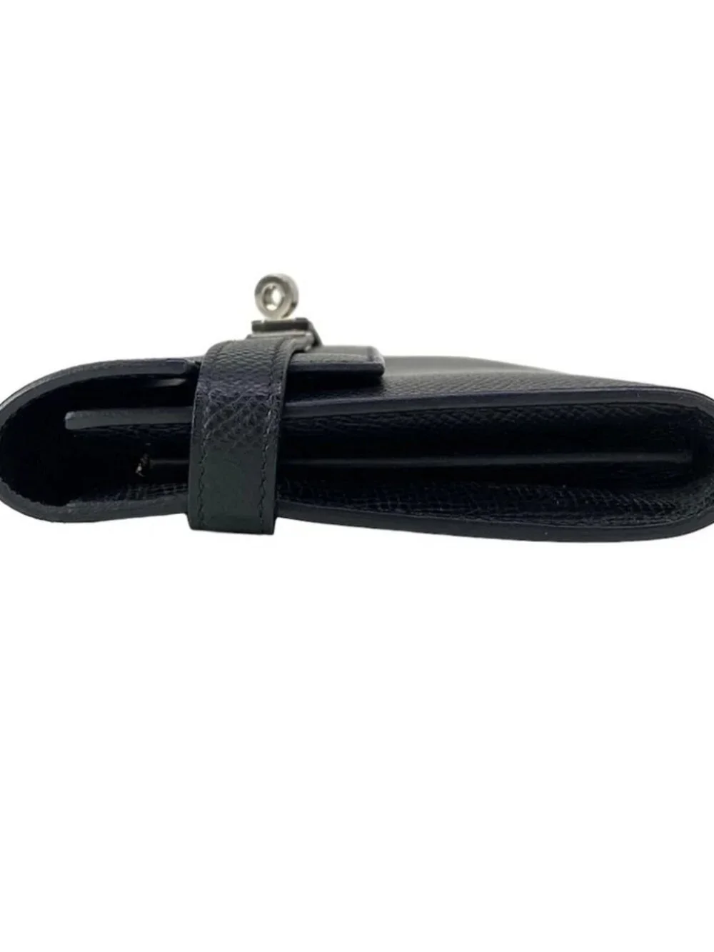 HERMES Kelly Wallet Long - Black Veau Epsom Y Long Wallet - Picture 9 of 13